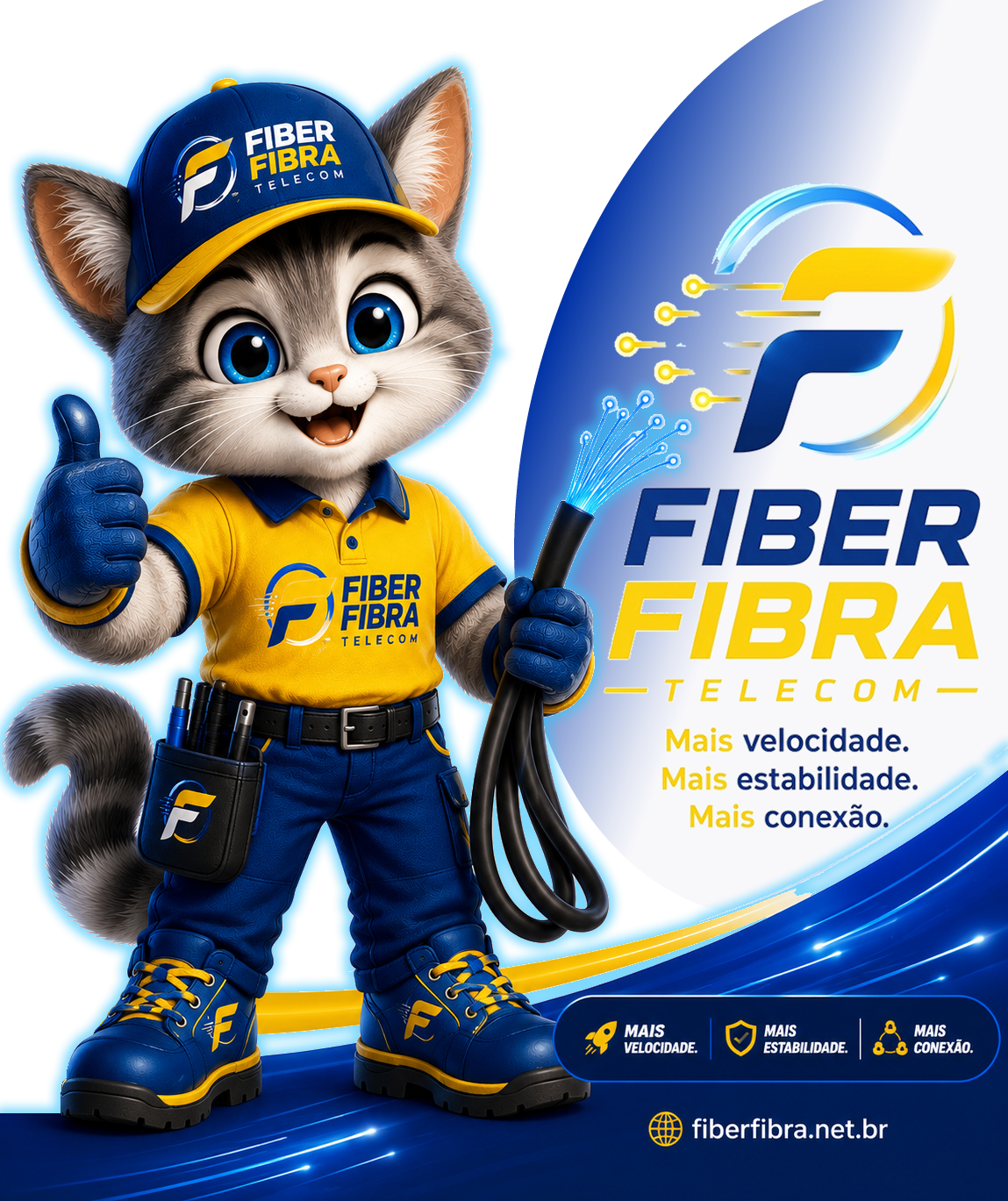 Mascote Fiber Fibra